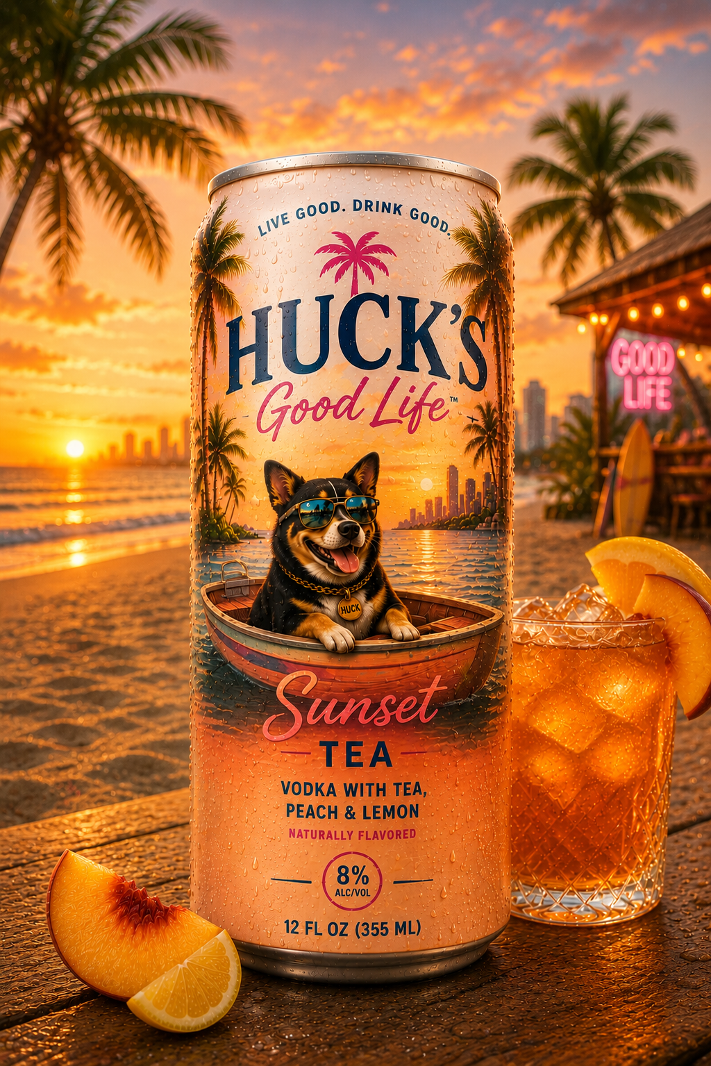 Sunset Tea can